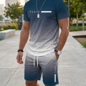 FadeFlex™ Men’s Gradient Coord Set - Seagreen