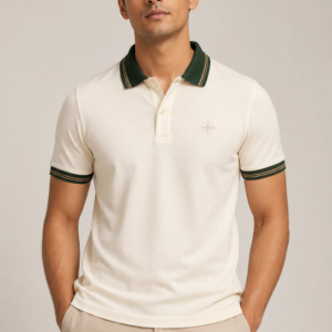 Swanwhite Contrast Collar Polo