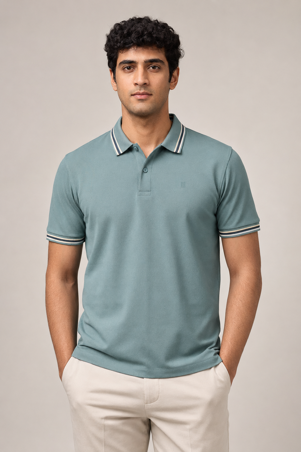 Atomizer Striped Collar Polo
