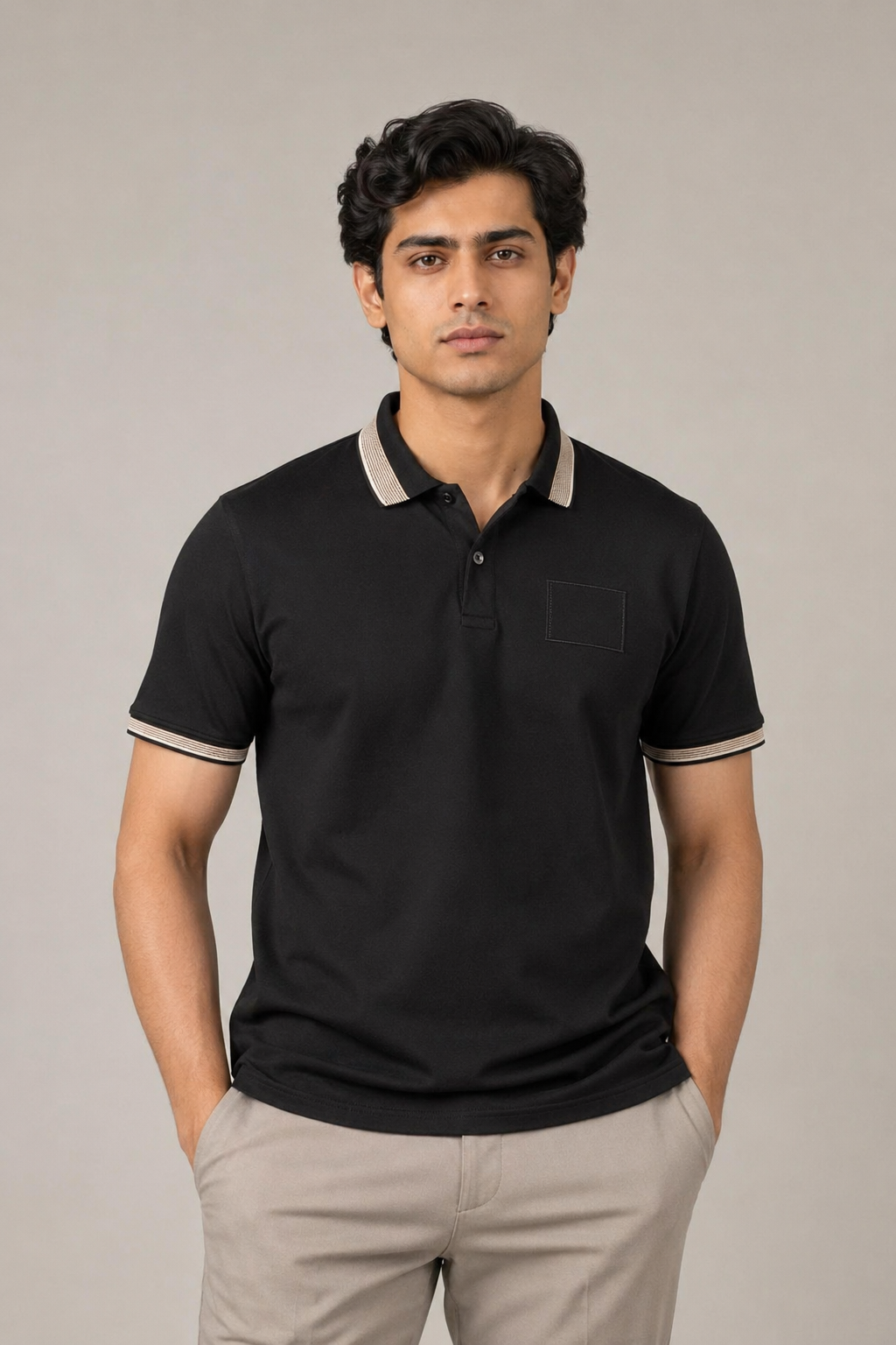 Black Badge Pique Lycra Polo
