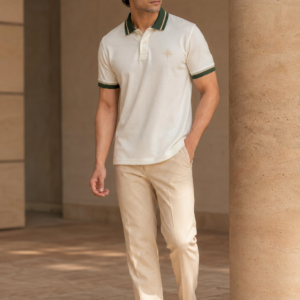 Swanwhite Contrast Collar Polo
