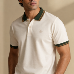 Swanwhite Contrast Collar Polo