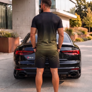 BlackShark™ Men’s Gradient Coord Set - Black Olive